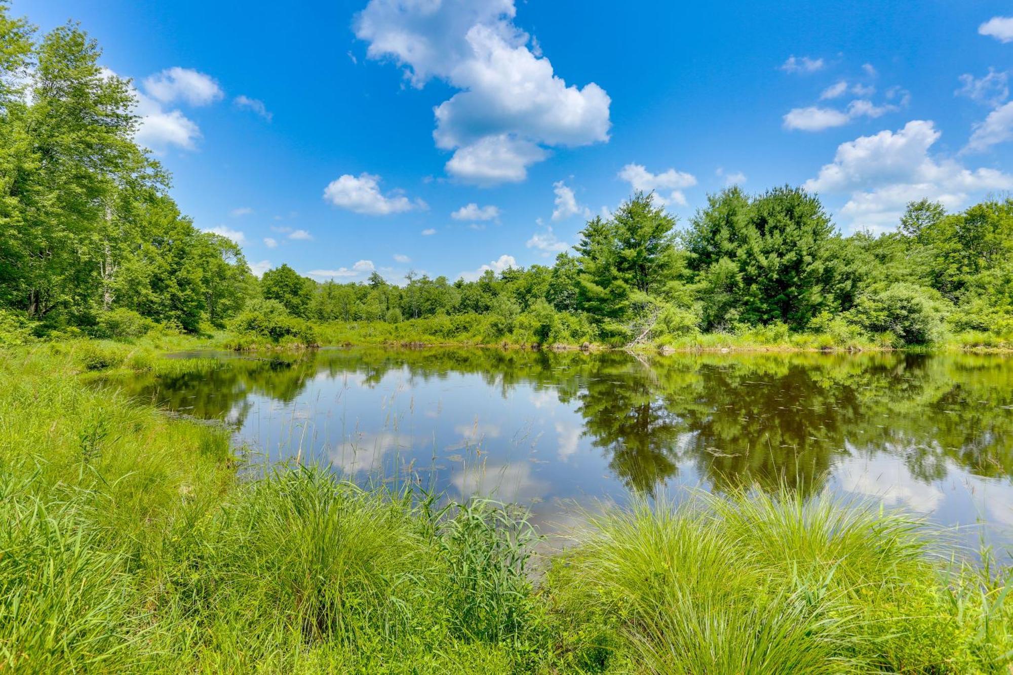 Secluded Poconos Cabin With Fire Pit On 75 Acres! East Stroudsburg Exterior foto