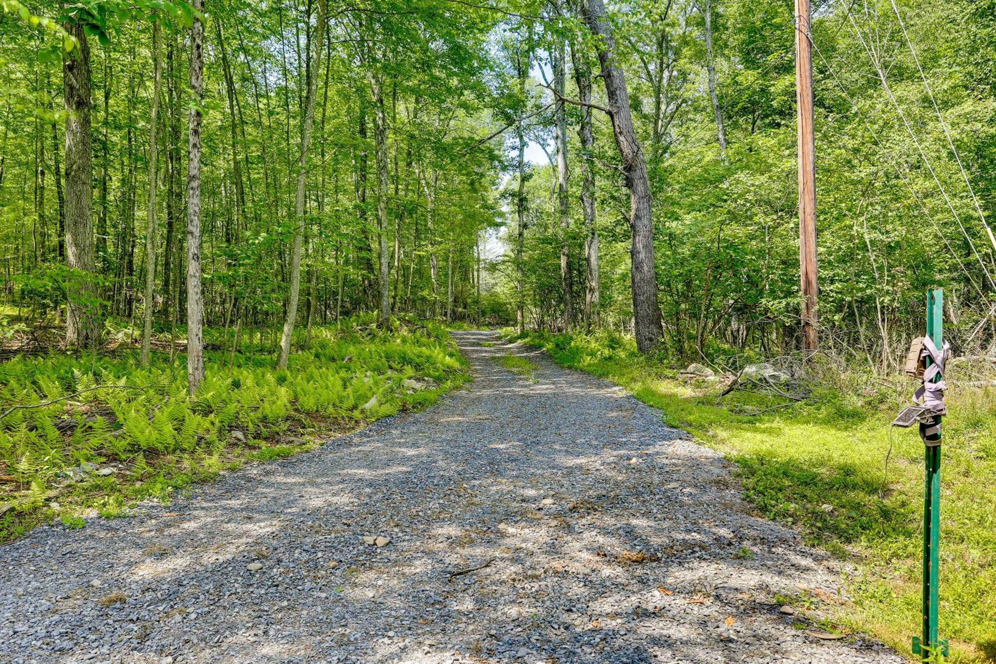 Secluded Poconos Cabin With Fire Pit On 75 Acres! East Stroudsburg Exterior foto